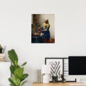 ミルクメイドのヨハネス・ヴェルメール ポスター (ホームオフィス)