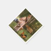 ミルクメイド(ファームシーン) スタンダードカクテルナプキン (角)