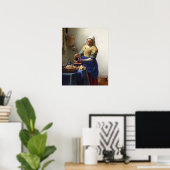 ミルクメイド、c.1658-60 (キャンバス上の油) ポスター (ホームオフィス)