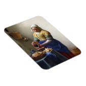 ミルクメイド、c.1658-60 (キャンバス上の油) マグネット (右側)