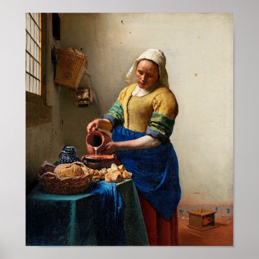 ミルクメイド | Johannes Vermeer | ポスター (正面)