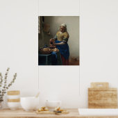 ミルクメイド – Vermeer (1658-59) ポスター (キッチン)