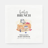 ミルクモダンベリーパンケーキブランチ赤ちゃんシャワー スタンダードランチョンナプキン (正面)