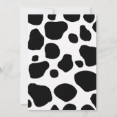 ミルク中毒の赤ちゃん女の子のシャワー招待状 招待状 (裏面)