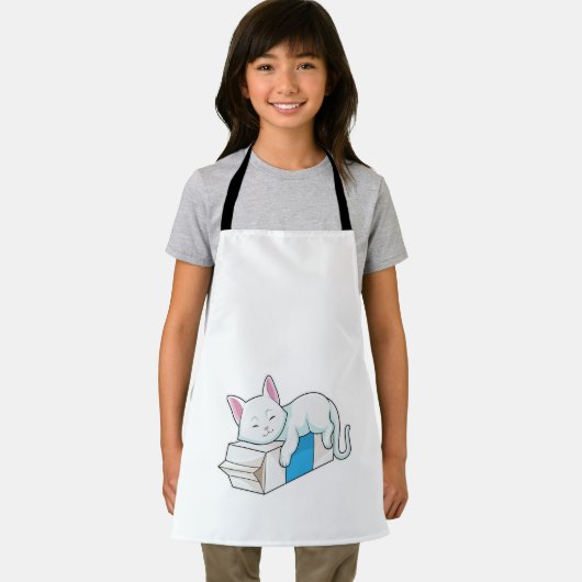 ミルク入り猫 エプロン (インサイチュ)