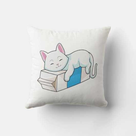 ミルク入り猫 クッション (裏面)