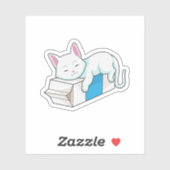 ミルク入り猫 シール (シート)