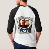 ミルク及びウィスキーのロゴのワイシャツ Tシャツ (裏面)