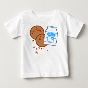 ミルク及びクッキー ベビーTシャツ