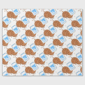 ミルク及びクッキー ラッピングペーパー (フラット)