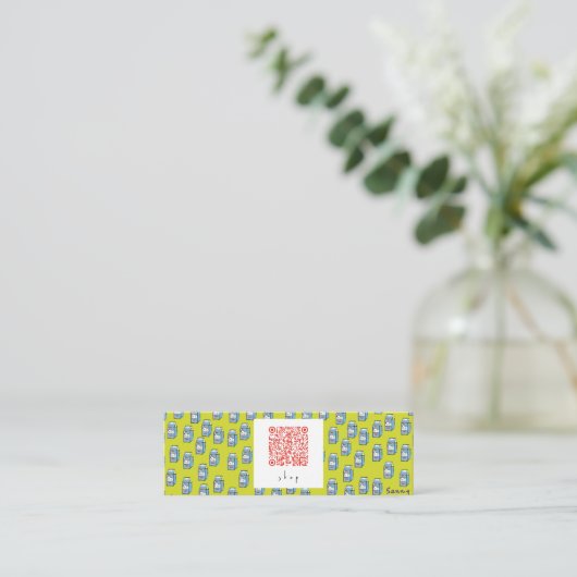 ミルク名刺 スキニー名刺 (スタンド正面)