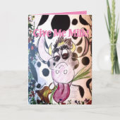 ミルク子供の誕生日カード カード (正面)