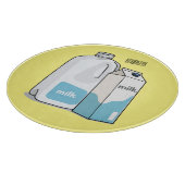 ミルク漫画のイラストレーション カッティングボード (角)