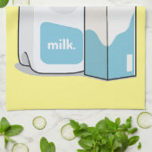 ミルク漫画のイラストレーション キッチンタオル (折り畳み)