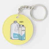 ミルク漫画のイラストレーション キーホルダー (裏面)