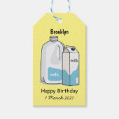 ミルク漫画のイラストレーション ギフトタグ (正面)