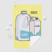 ミルク漫画のイラストレーション ゴルフタオル (インサイチュ)