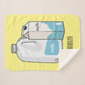 ミルク漫画のイラストレーション シェルパブランケット (正面(横))