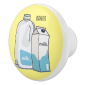 ミルク漫画のイラストレーション セラミックノブ (右)