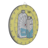 ミルク漫画のイラストレーション ダーツボード (正面左)