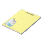 ミルク漫画のイラストレーション ノートパッド (回転)