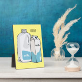 ミルク漫画のイラストレーション フォトプラーク (側面)