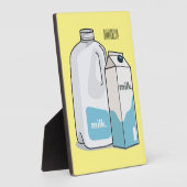 ミルク漫画のイラストレーション フォトプラーク (側面)