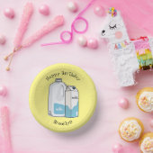 ミルク漫画のイラストレーション ペーパーボウル (パーティー)