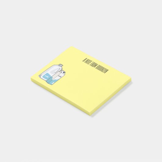 ミルク漫画のイラストレーション ポストイット (アングル)