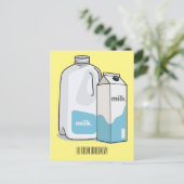 ミルク漫画のイラストレーション ポストカード (スタンド正面)