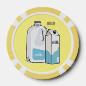 ミルク漫画のイラストレーション ポーカーチップ (裏面)