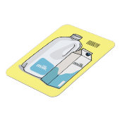 ミルク漫画のイラストレーション マグネット (左側)