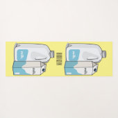 ミルク漫画のイラストレーション ヨガマット (裏面(横))