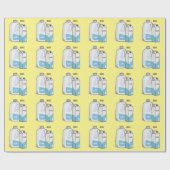 ミルク漫画のイラストレーション ラッピングペーパー (フラット)