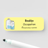 ミルク漫画のイラストレーション 名札 (インサイチュ)