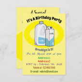 ミルク漫画のイラストレーション 招待状 (正面/裏面)