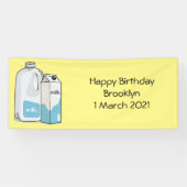 ミルク漫画のイラストレーション 横断幕 (横)