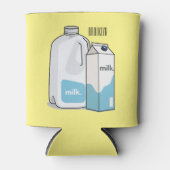 ミルク漫画のイラストレーション 缶クーラー (正面)