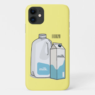 ミルク漫画のイラストレーション iPhone 11 ケース