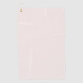 ミルク無地のピンク ゴルフタオル (正面)