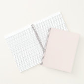 ミルク無地のピンク ノートブック (内部)