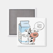 ミルク磁石を飲む マグネット (正面/裏面)