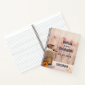 ミルク素朴缶カントリーウェディングゲストブック ノートブック (内部)