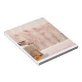 ミルク素朴缶カントリースタイルオンウッド ノートパッド (アングル)