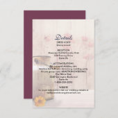 ミルク素朴缶カントリー結婚式詳細囲い 招待状 (正面/裏面)