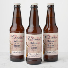 ミルク素朴缶カントリー結婚式 ビールラベル