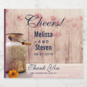 ミルク素朴缶カントリー結婚式 ビールラベル (シングルラベル)