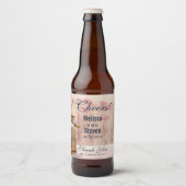 ミルク素朴缶カントリー結婚式 ビールラベル (正面)