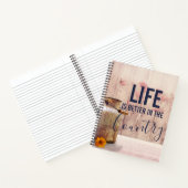 ミルク缶と国の引用文で生活が良い ノートブック (内部)