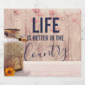 ミルク缶と国の引用文で生活が良い ビールラベル (シングルラベル)